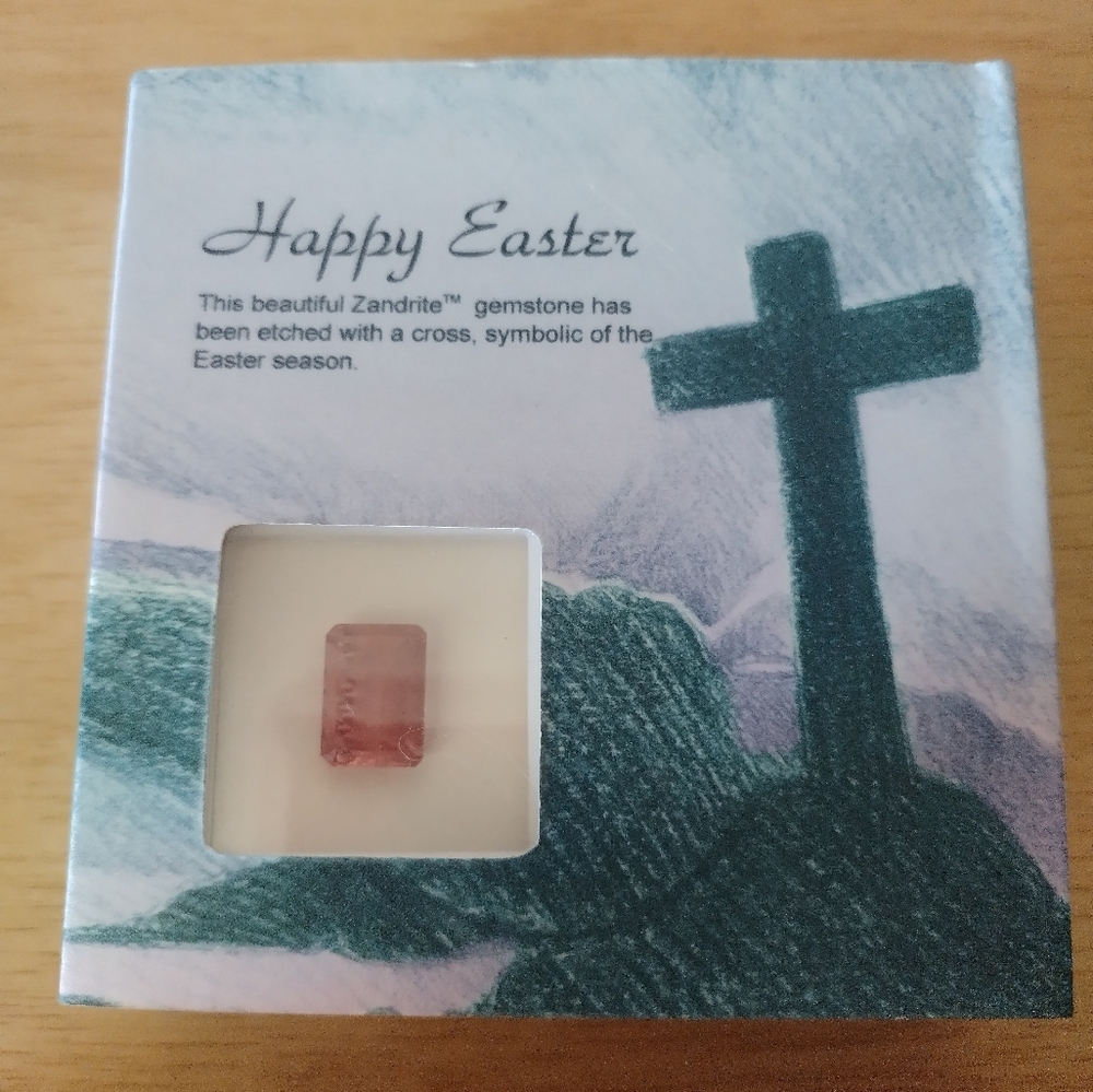 Zandrite "Cross Etched" Easter stone